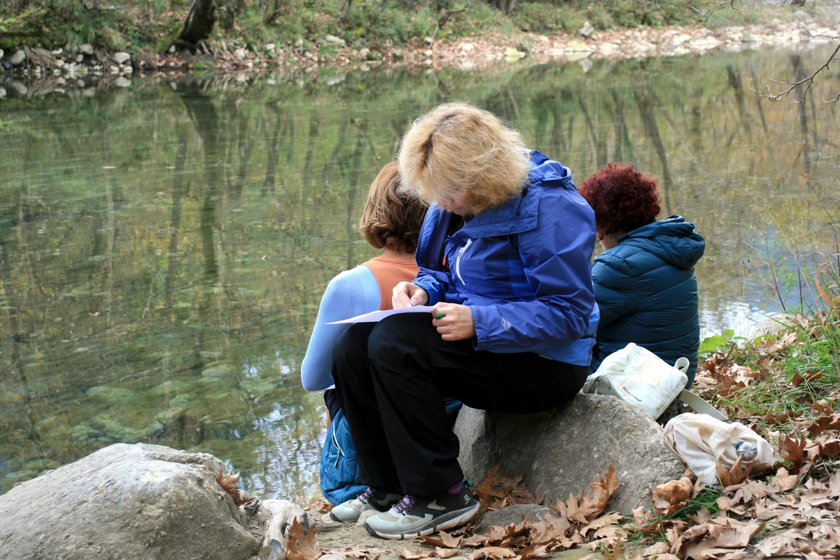 Voidomatis river - reflecting on water
