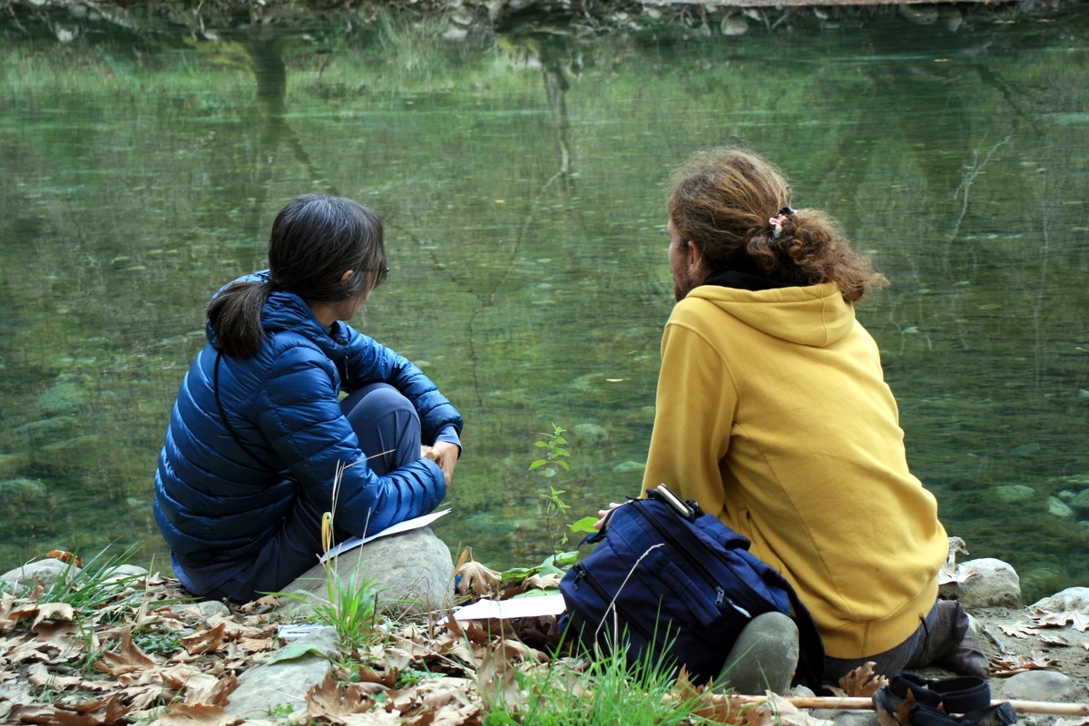 Voidomatis river, Epirus - the element of water in self-awareness, plants and landscapes