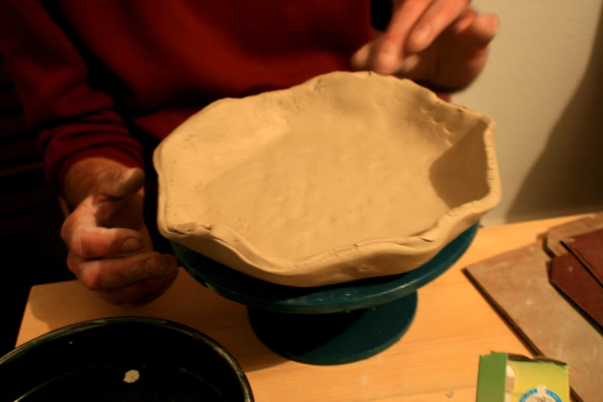 shaping clay in Stavroupoli, Xanthi